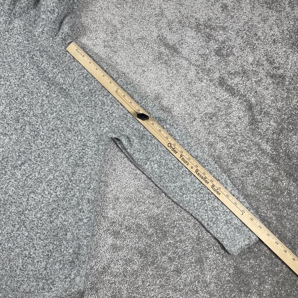 North Face Hoodie Womens Medium Fleece 1/2 Zip Pullover Heather Gray Outdoors - Picture 16 of 16